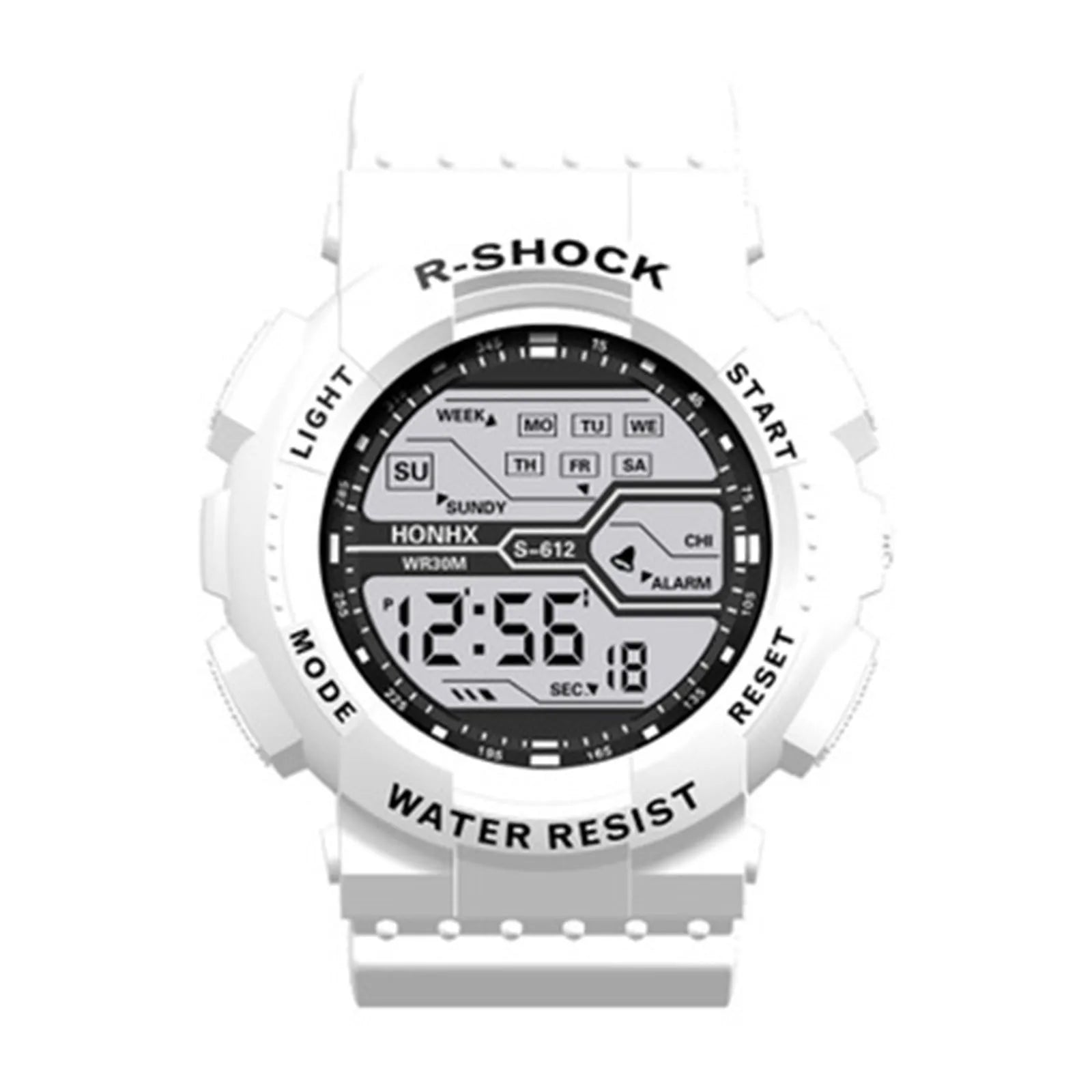 A Variety Of Styles Of Cool Sports Electronic Watches With Four Buttons