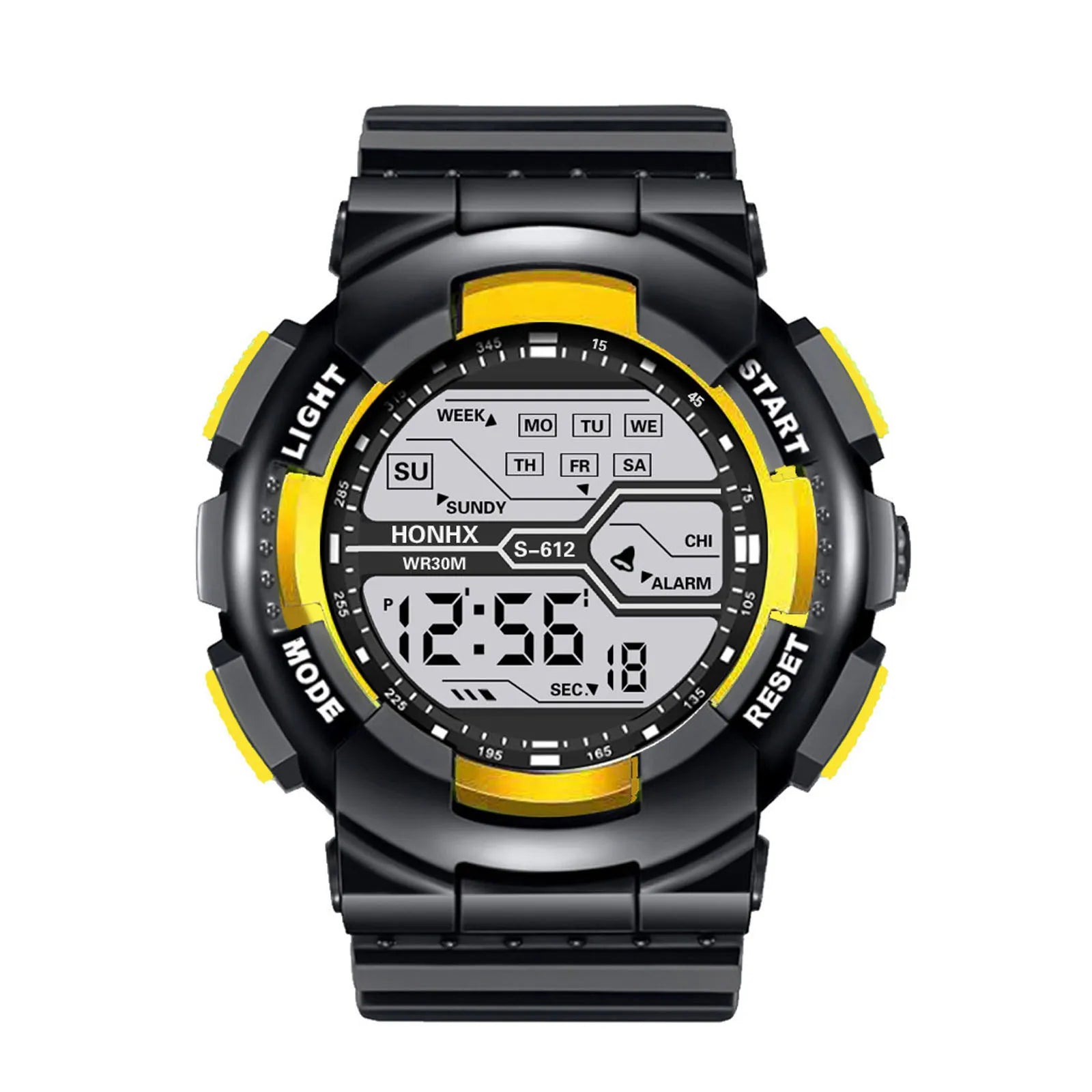 A Variety Of Styles Of Cool Sports Electronic Watches With Four Buttons