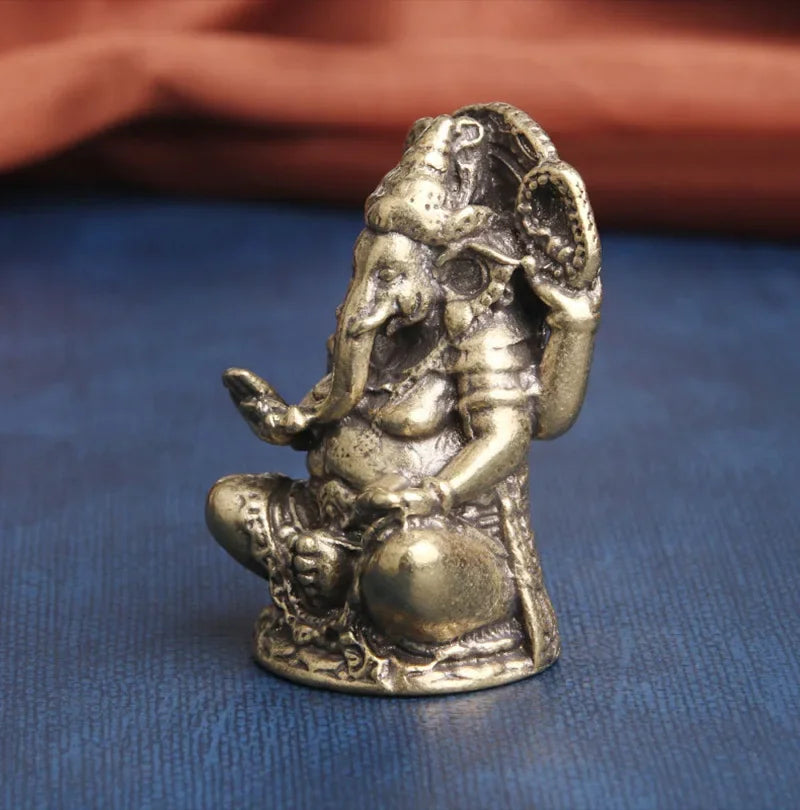 Thailand Japan korea temple Pocket God buddha GANESH elephant fortune god Statue protective talisman bring MONEY good luck