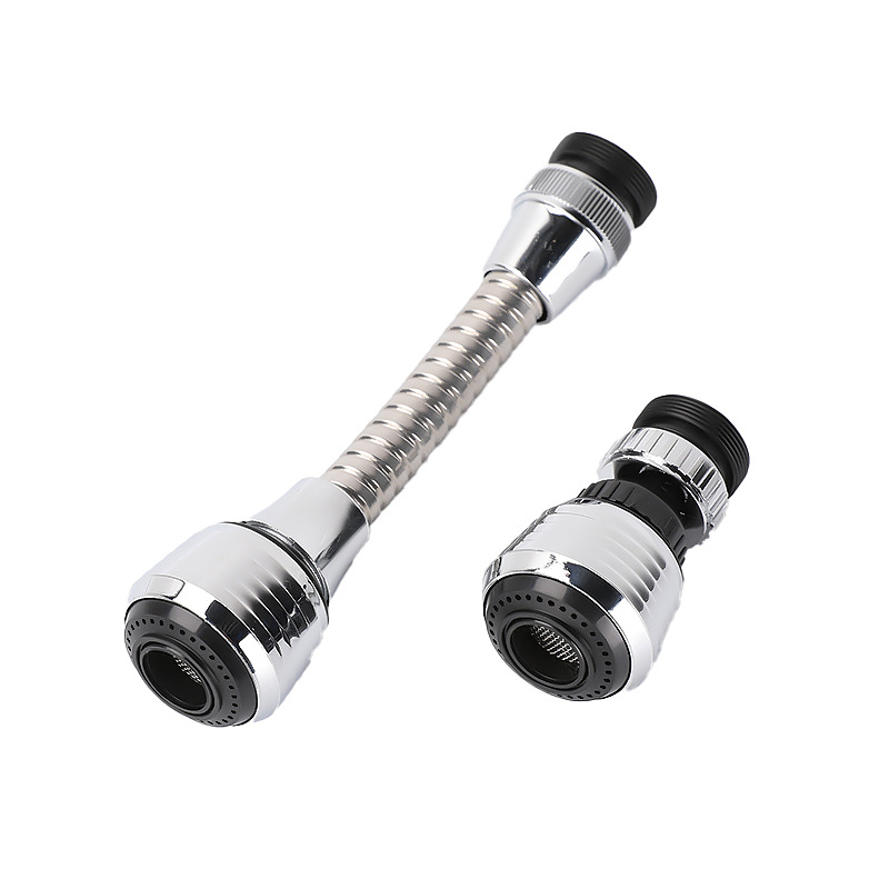 Kitchen Stainless Steel Faucet Shower Water Saver Lengthened 360 Degree Rotating Faucets Anti-splash Sprinkler Spray Extender