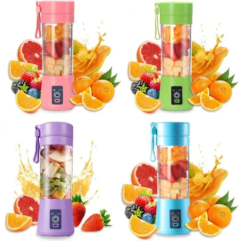 Portable Electric Handheld Blender Rechargeable Travel Fruit Juicer Cup Mini Mixer for Smoothies Milkshakes