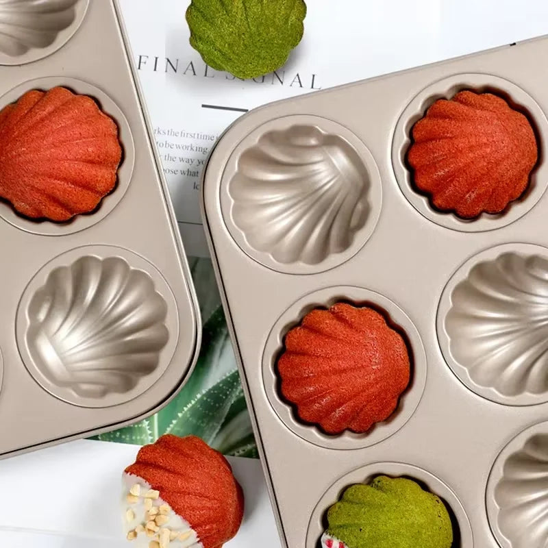 Madeleine Mold Shell Shape Baking Mold Carbon Steel Chocolate Cookie Cake Mould Baking Pan Dessert Pastry Tray For Kitchen Tool