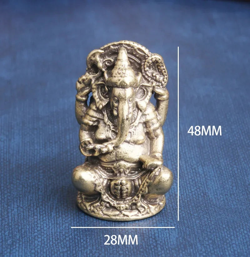 Thailand Japan korea temple Pocket God buddha GANESH elephant fortune god Statue protective talisman bring MONEY good luck