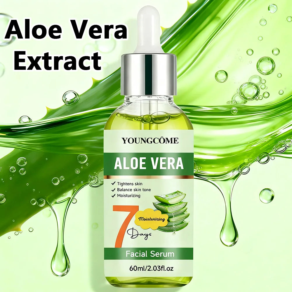 ALOE VERA Facial Serum - Skin Tightening, Hydrating & Soothing Formula | Balance Complexion | Natural Moisturizing Essence
